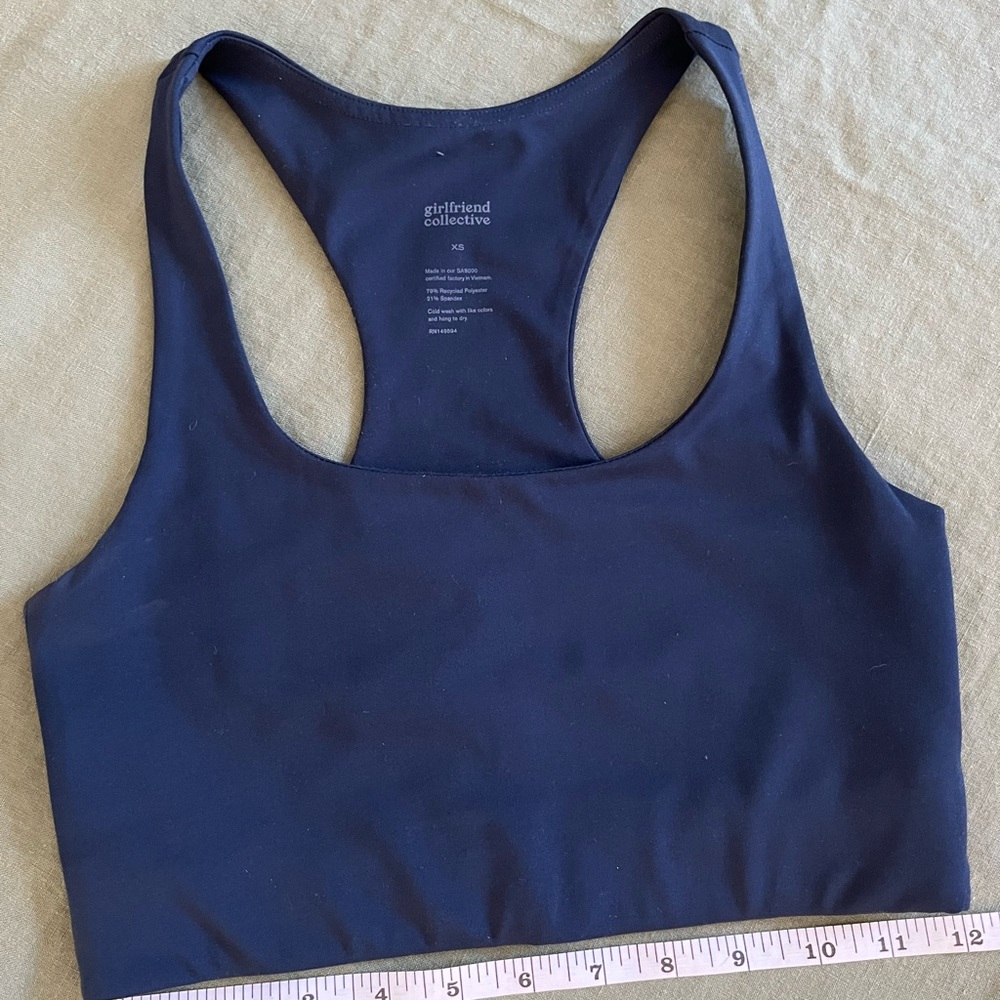 Girlfriend Collective | Midnight Paloma Sports Bra